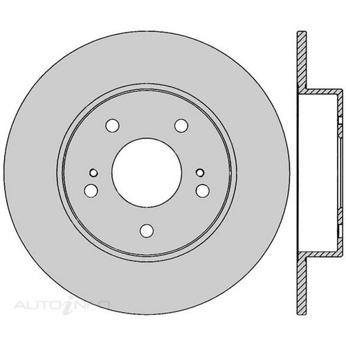 New Genuine PROTEX Rotor - Rear #DR233