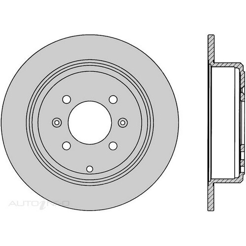 New Genuine PROTEX Rotor - Rear #DR278