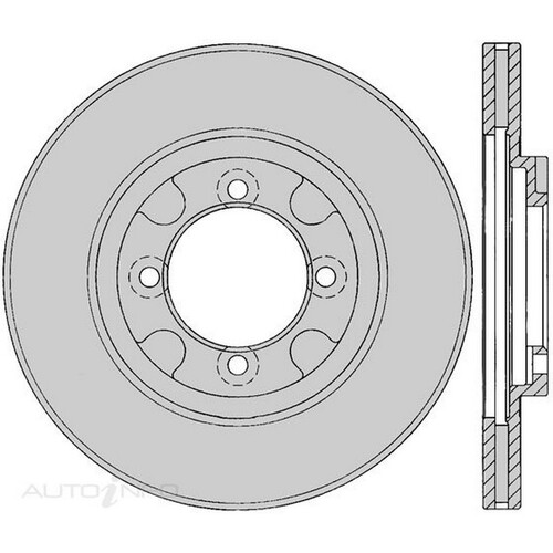 New Genuine PROTEX Rotor - Front #DR334