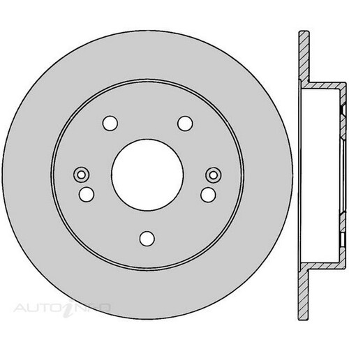 New Genuine PROTEX Rotor - Rear #DR438