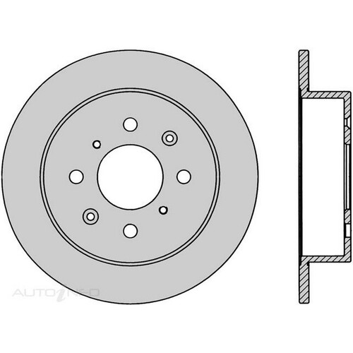New Genuine PROTEX Rotor - Rear #DR475