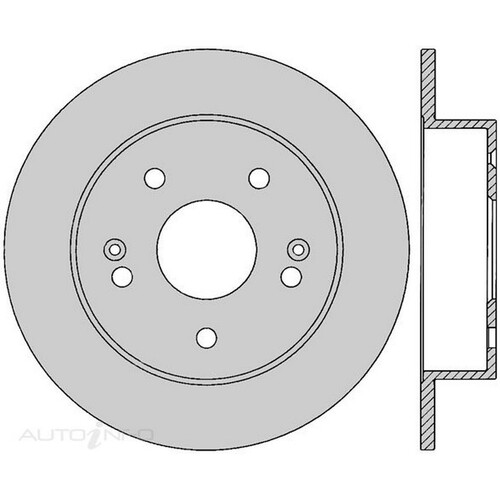 New Genuine PROTEX Rotor - Rear #DR489