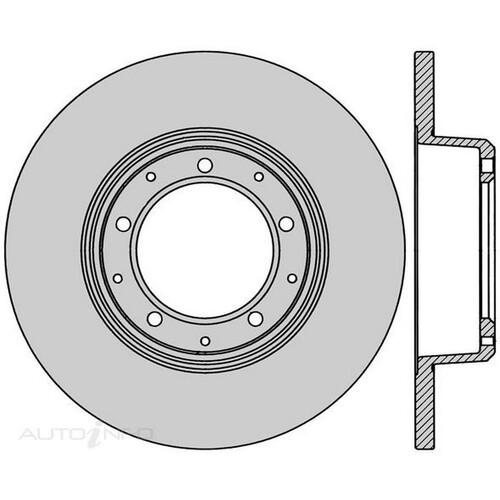 New Genuine PROTEX Rotor - Rear #DR549