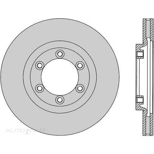 New Genuine PROTEX Rotor - Front #DR554