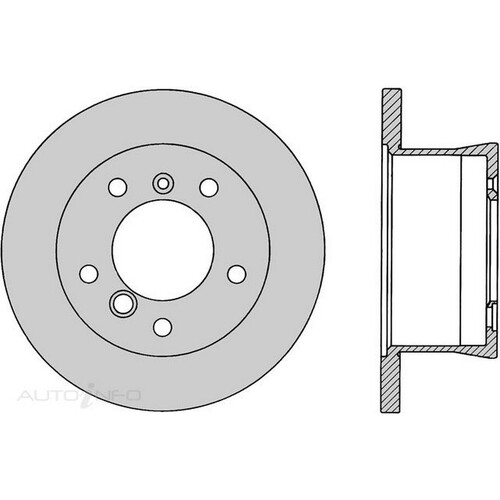 New Genuine PROTEX Rotor - Rear #DR567