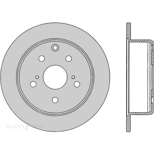 New Genuine PROTEX Rotor - Rear #DR571