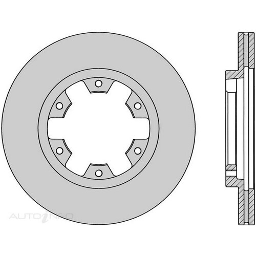 New Genuine PROTEX Rotor - Front #DR621
