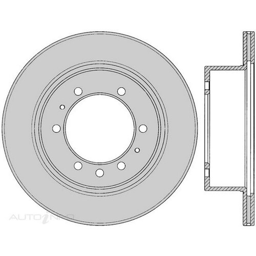 New Genuine PROTEX Rotor - Rear #DR622