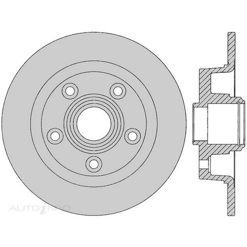 New Genuine PROTEX Rotor - Rear #DR634