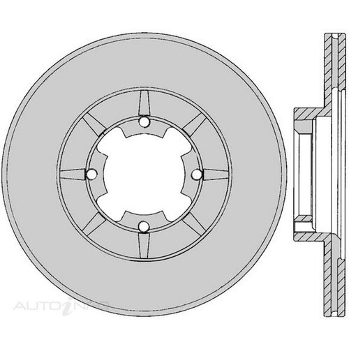 New Genuine PROTEX Rotor - Front #DR641