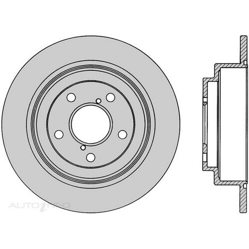 New Genuine PROTEX Rotor - Rear #DR644