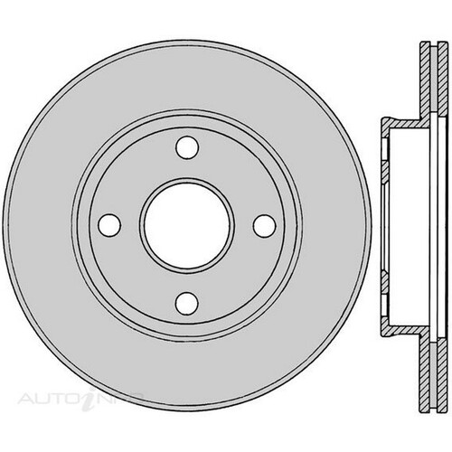 New Genuine PROTEX Rotor - Front #DR714