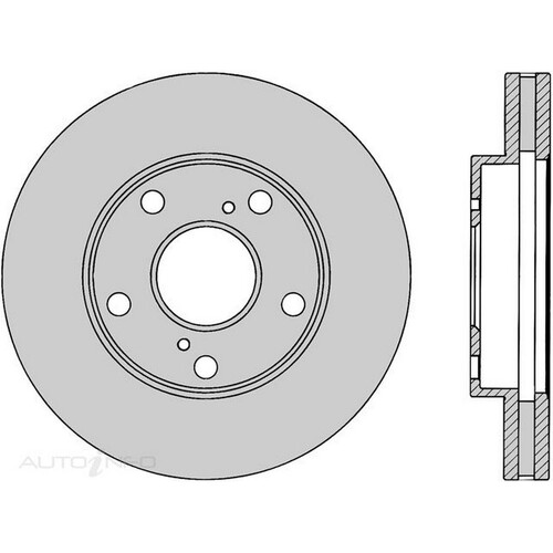 New Genuine PROTEX Rotor - Front #DR733