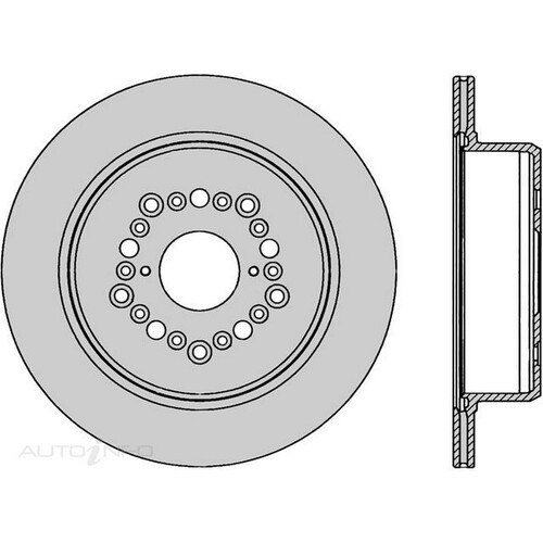New Genuine PROTEX Rotor - Rear #DR746