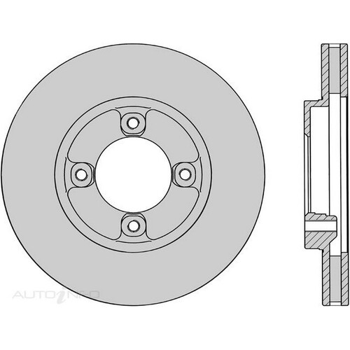 New Genuine PROTEX Rotor - Front #DR778