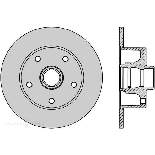 New Genuine PROTEX Rotor - Rear #DR808