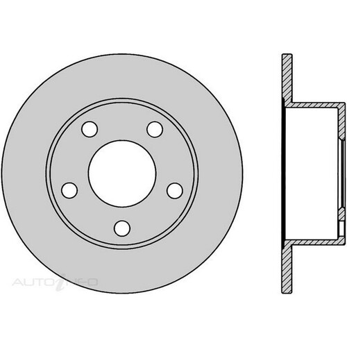 New Genuine PROTEX Rotor - Rear #DR810