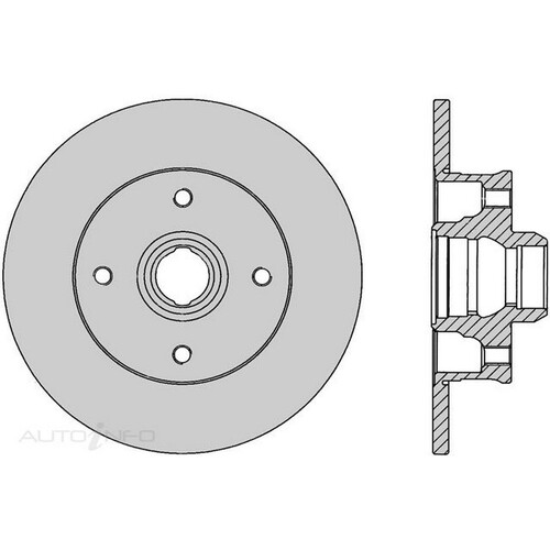 New Genuine PROTEX Rotor - Rear #DR832