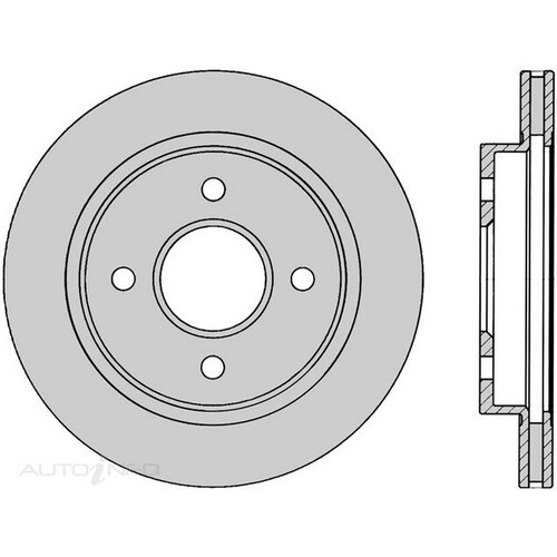 New Genuine PROTEX Rotor - Rear #DR851