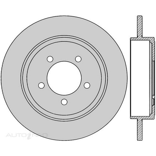 New Genuine PROTEX Rotor - Rear #DR865