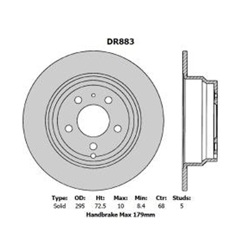 New Genuine PROTEX Ultra Rotor - Rear #DR883