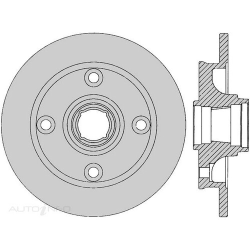 New Genuine PROTEX Rotor - Rear #DR931