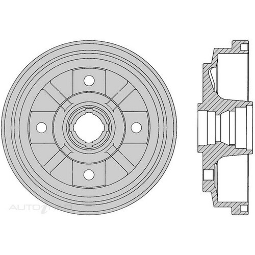 New Genuine PROTEX Brake Drum #DRUM1611
