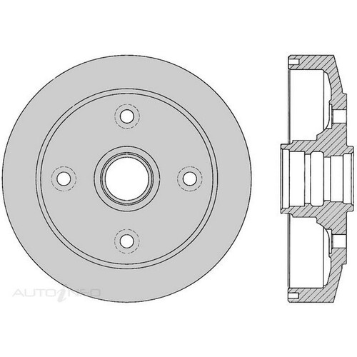 New Genuine PROTEX Brake Drum #DRUM1612