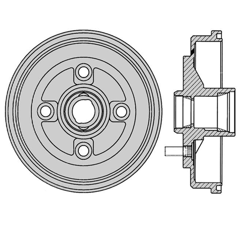 New Genuine PROTEX Brake Drum #DRUM1666