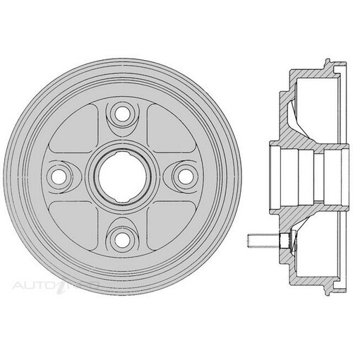 New Genuine PROTEX Brake Drum #DRUM1725