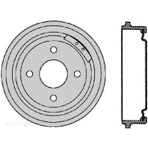 New Genuine PROTEX Brake Drum #DRUM4003