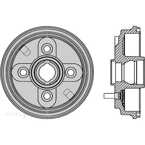 New Genuine PROTEX Brake Drum #DRUM4139