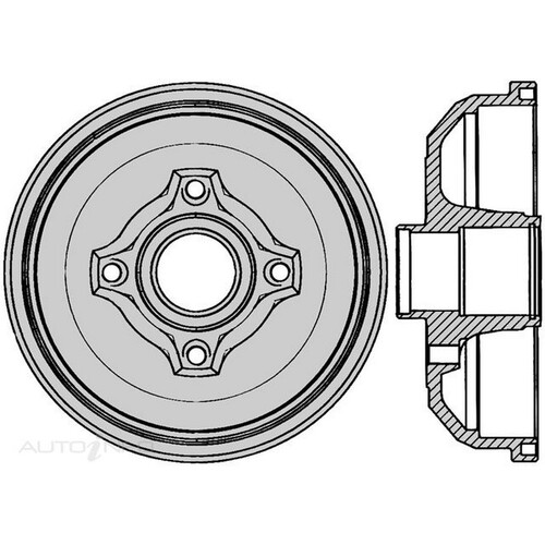 New Genuine PROTEX Brake Drum #DRUM4145