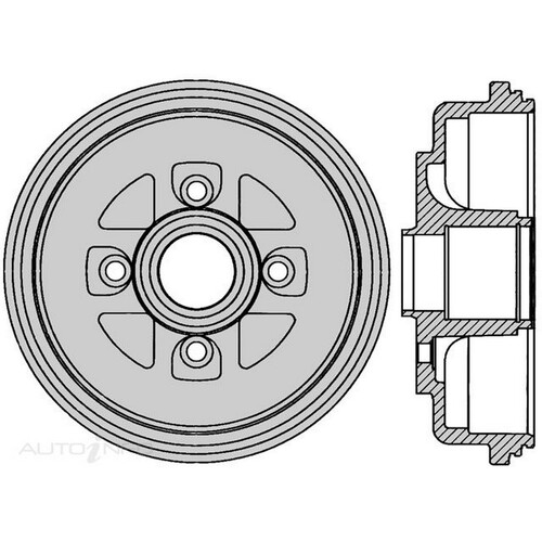 New Genuine PROTEX Brake Drum #DRUM4157