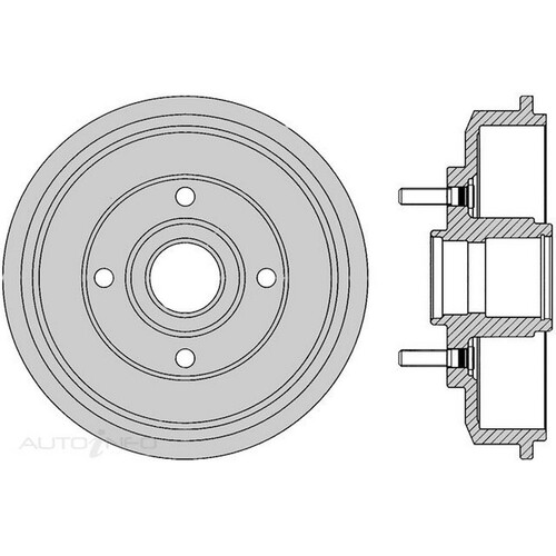 New Genuine PROTEX Brake Drum #DRUM4162