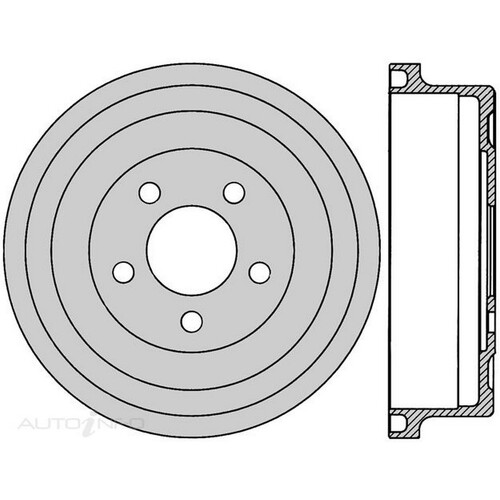 New Genuine PROTEX Brake Drum #DRUM4165