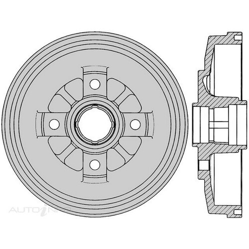 New Genuine PROTEX Brake Drum #DRUM4171