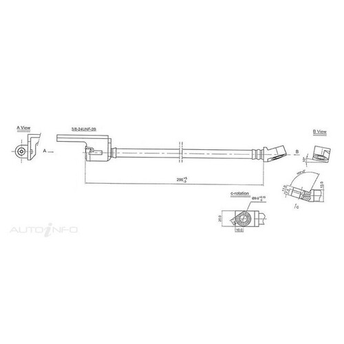 New Genuine PROTEX Hydraulic Hose - Front #H1047