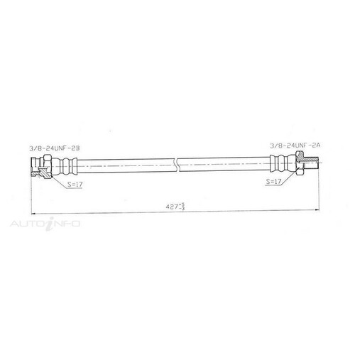 New Genuine PROTEX Hydraulic Hose - Front #H1078