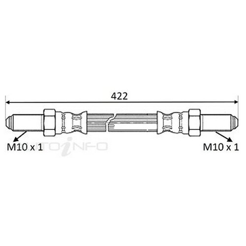 New Genuine PROTEX Hydraulic Hose - Front #H1097