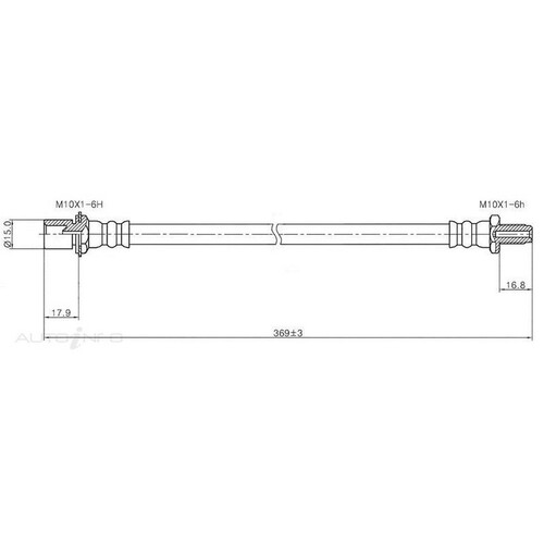 New Genuine PROTEX Hydraulic Hose - Front #H1159