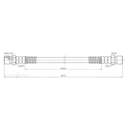 New Genuine PROTEX Hydraulic Hose - Front #H1334