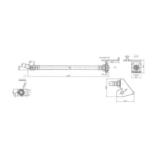 New Genuine PROTEX Hydraulic Hose - Front #H1346