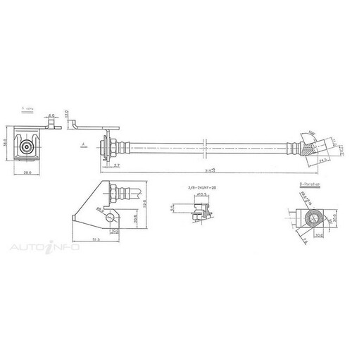 New Genuine PROTEX Hydraulic Hose - Front #H1347
