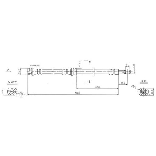 New Genuine PROTEX Hydraulic Hose - Front #H1528