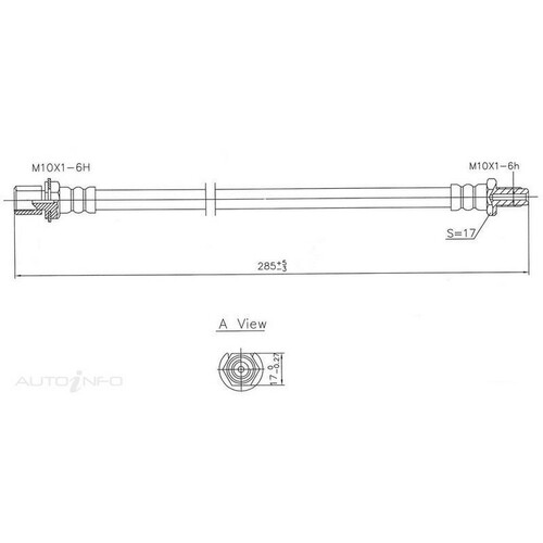 New Genuine PROTEX Brake Hose - Front #H1542