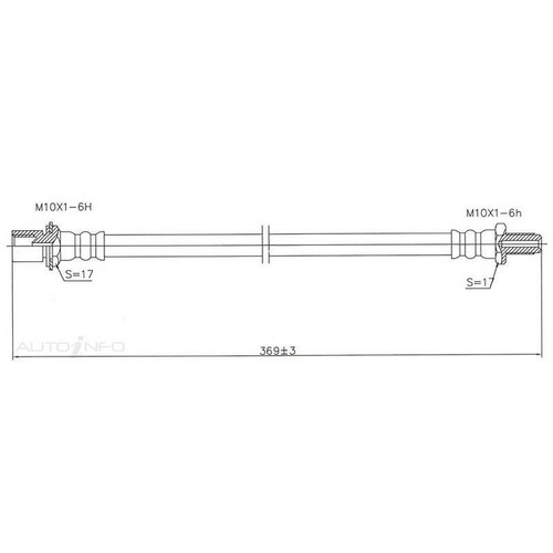 New Genuine PROTEX Hydraulic Hose - Rear #H1547