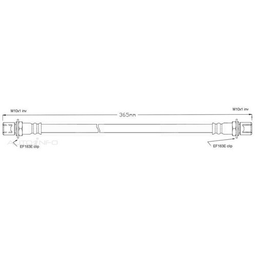 New Genuine PROTEX Hydraulic Hose - Front #H1566