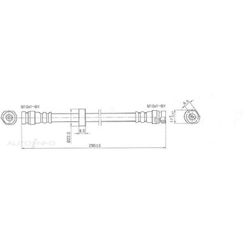 New Genuine PROTEX Hydraulic Hose - Rear #H1601