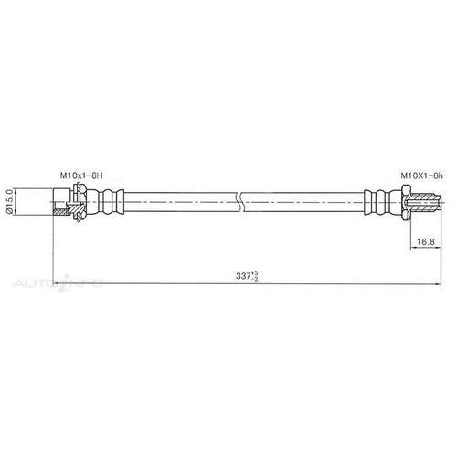 New Genuine PROTEX Hydraulic Hose - Rear #H1710